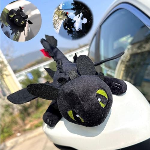 Night Dragon & Frost Dragon Car Roof Ornament – Viral Flying Dragon Decoration with Movable Wings