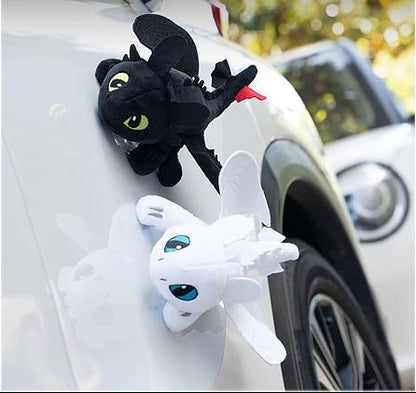 Night Dragon & Frost Dragon Car Roof Ornament – Viral Flying Dragon Decoration with Movable Wings