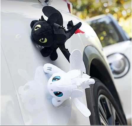 Night Dragon & Frost Dragon Car Roof Ornament – Viral Flying Dragon Decoration with Movable Wings