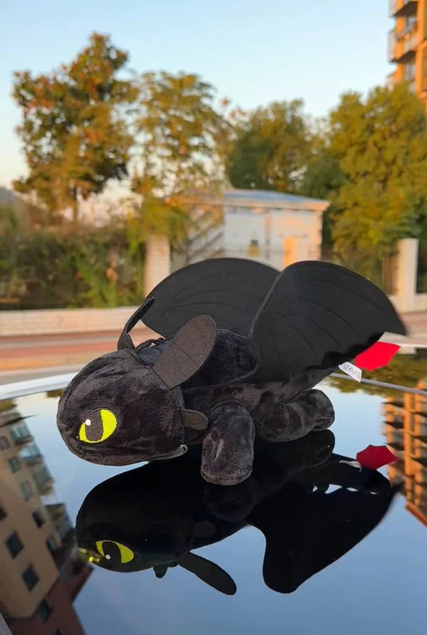 Night Dragon & Frost Dragon Car Roof Ornament – Viral Flying Dragon Decoration with Movable Wings